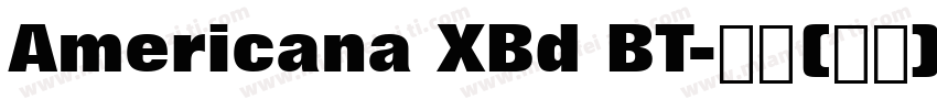 Americana XBd BT-普通(西方)字体转换